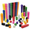 Montessori Rainbow Link Cubes Educational Toys Boxed Card Set Math Counting Learning Stacked Blocks Sensory Games Children Toys