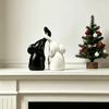 Elephant Figurines Loving Gifts for Couples Wedding Anniversary Modern Elephant Sculpture Ornament