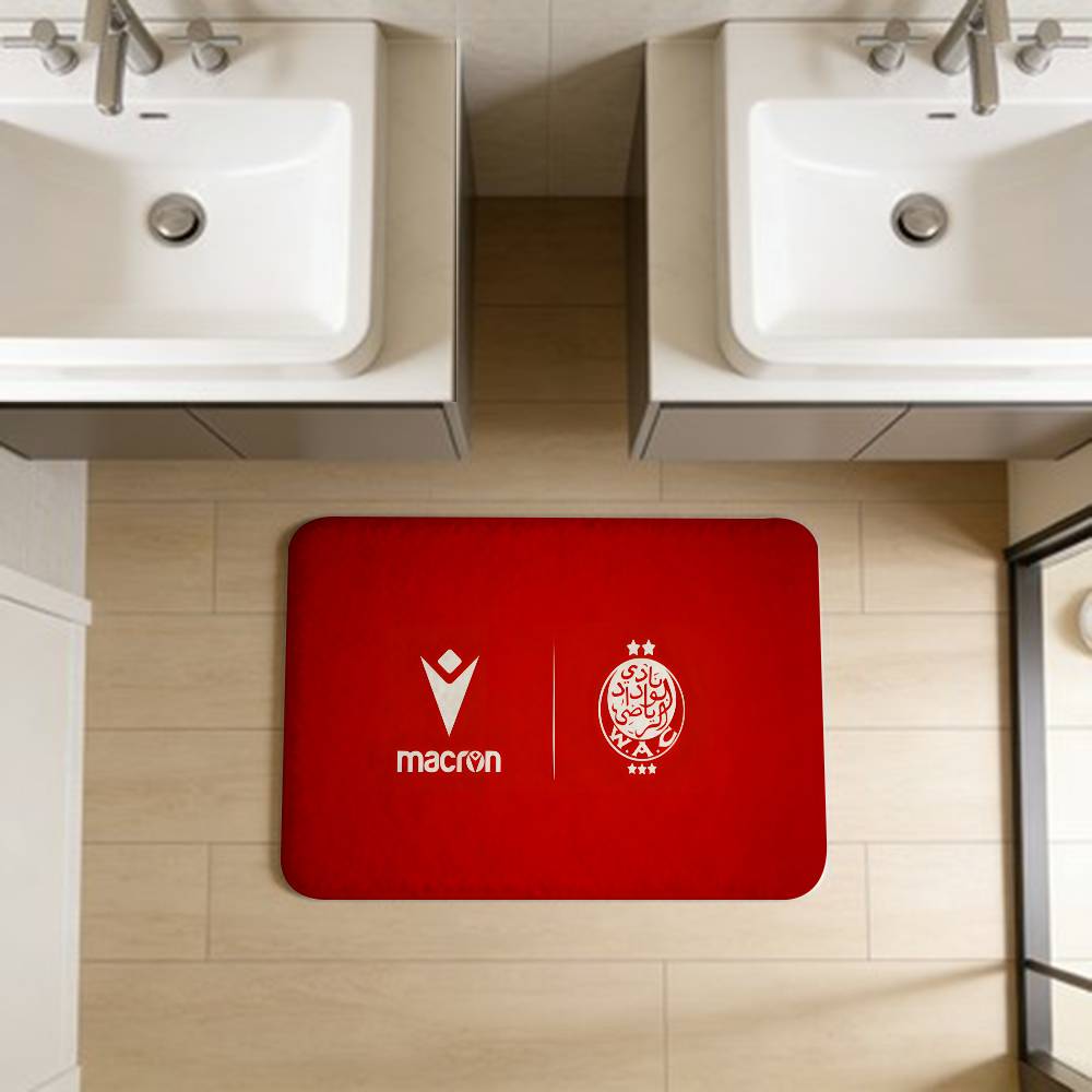 Wydad Athletic Club Floor Mat Retro Multiple Choice Living Room Kitchen Rug Non-Slip Modern Home Decor