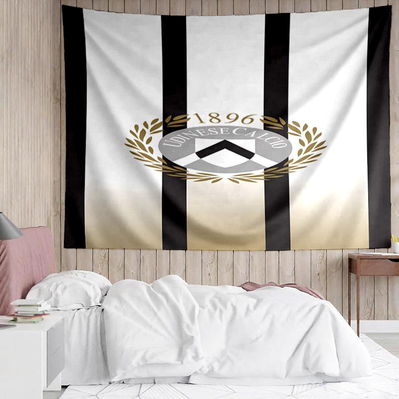 Udinese Calcio Crest Tapestry, Unique Design Tapestry, Suitable for Bedroom,Livingroom, Playroom,Heartwarming Fan Holiday Gifts