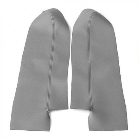 2pcs Gray Real Leather Car Front Door Handle Panel Armrest trim For Honda CRV TH
