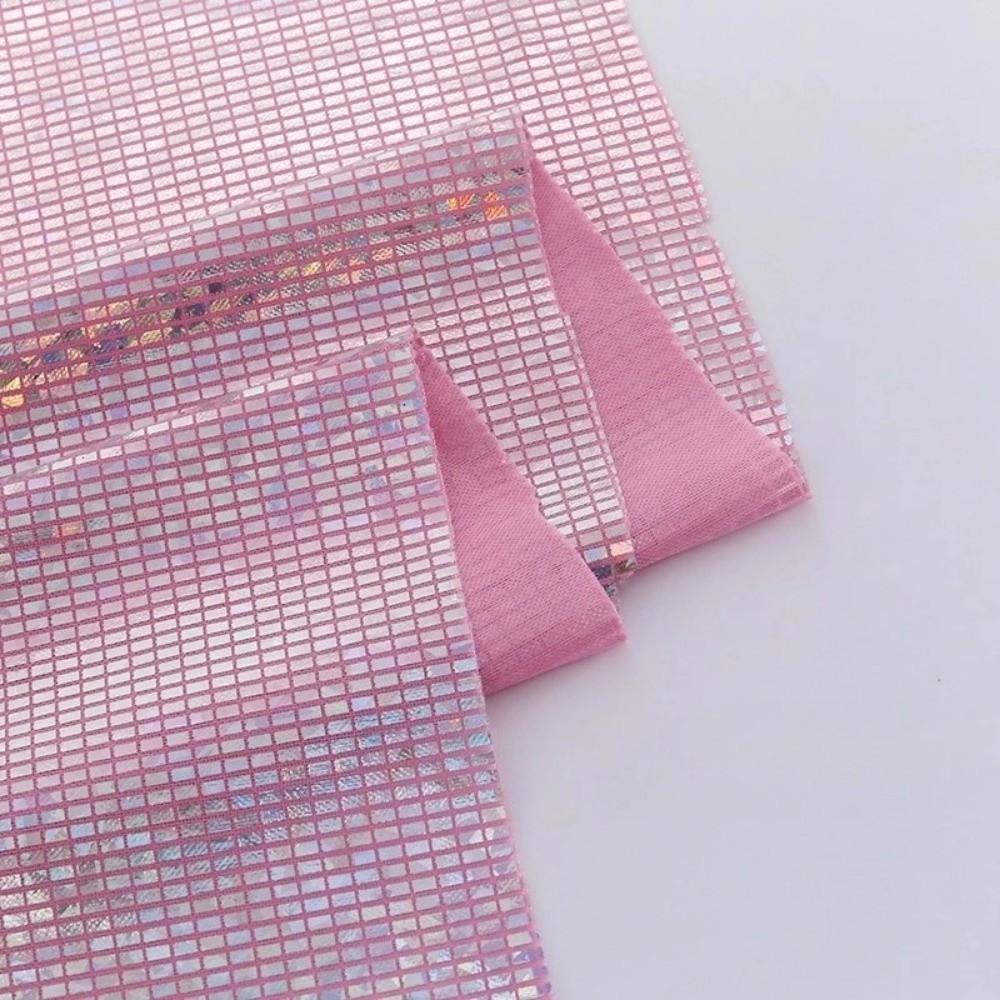 DIY 100x150cm Metallic Gold Foil Fabric Colorful Shining Sewing Material Laser Apparel Cloth Stage Performance Clothing