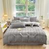 2024 A-Class Pure Cotton Bedding Set: Solid Color Duvet Cover & Bed Sheet