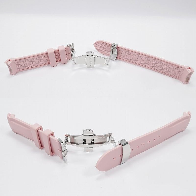 Swatch x OMEGA Exclusive Rubber Strap with D-Buckle (Light Pink)