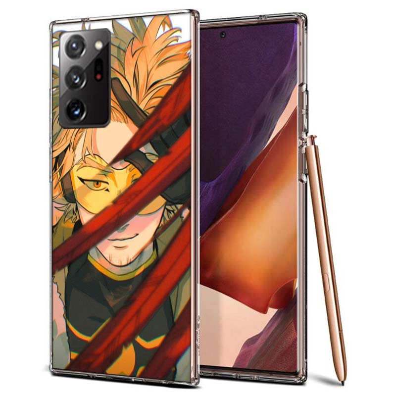 Anime MHA Hawks BNHA Phone Case for Samsung A55 A35 A25 A15 A07 A05S A16 A17 A26 A36 A37 A56 A57 Galaxy Note 20 10 A50S A71 A51