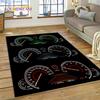 Alfombra de carreras con pantalla de control de máquina de tablero de instrumentos de automóvil 3D para decoración de sofá de dormitorio, sala de estar, hogar, juego para niños