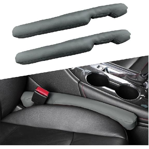 2 PCS Leather Car Seat Gap Filler, Auto Seat Blocker Organizer Fill The Gap Between Seat And Console, Universal Gap Filler Plug Stop Things From