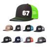 1PC Breathable Mesh Cap with 67 Star Fashion Logo, Perfect for Daily Travel Without Sweating