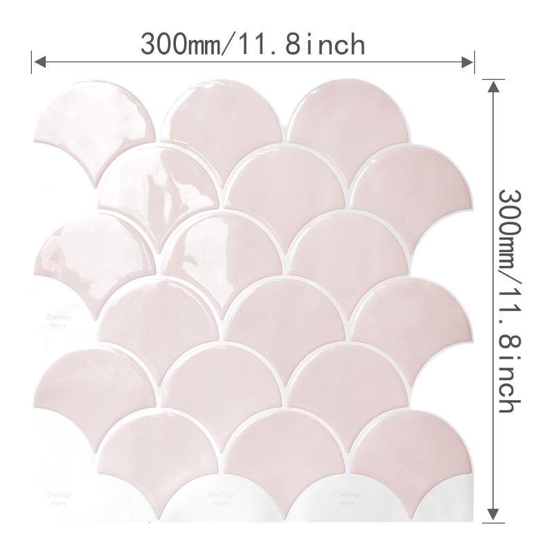 Selbstklebende 3D-Wandaufkleber PVC Wasserdicht Imitation Wandfliesen Abziehen und Aufkleben Hitzebeständig Küchenrückwand