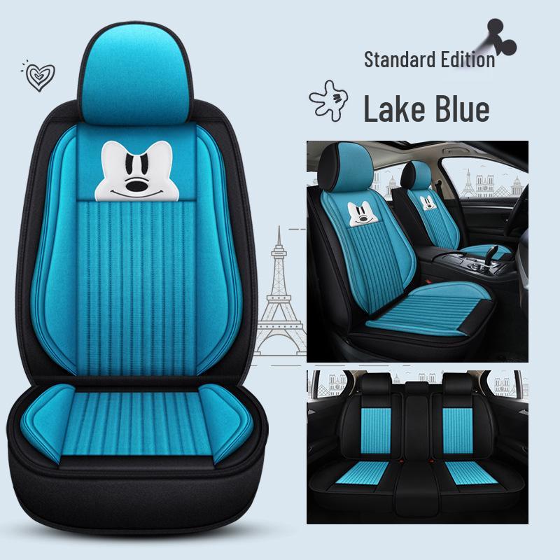 Infiniti QX60/QX30/QX70 Linen Cartoon Car Seat Covers – All-Season, Full Surround Design