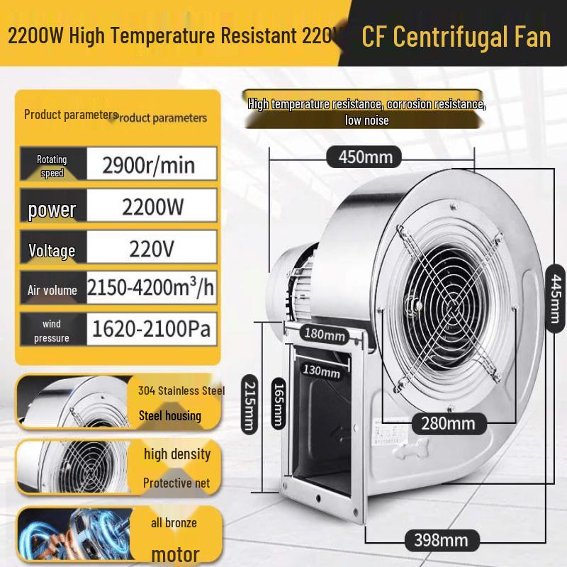 Yunduo Industrial High-Temperature Centrifugal Fan