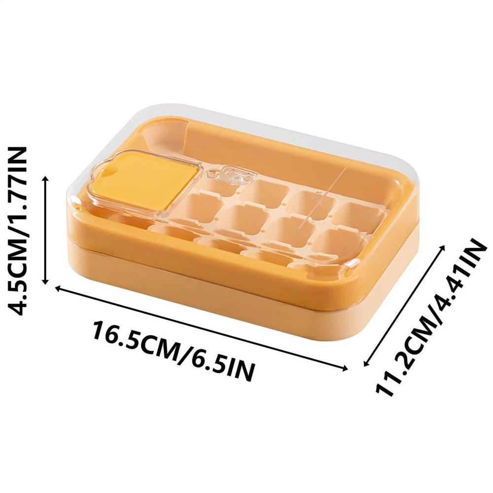 

Ice Cubes Tray With Lid Pressing Ice Cubes Making Mold Portable Ice Trays Making Summer Ice Maker For Home Kitchen Bar Ice Box жёлтый