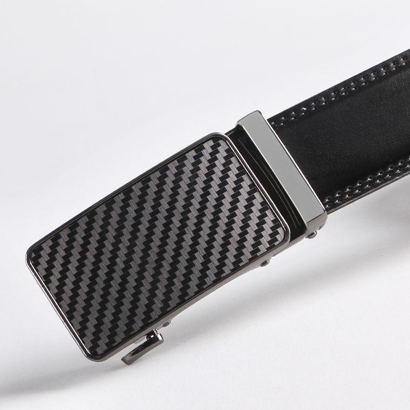 Business Automatic Buckle Korean Style Trendy Belt Men's Genuine Leather Belt Cowhide High-grade Belt