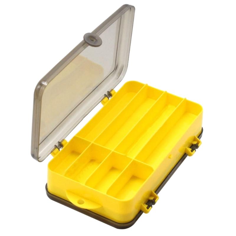 13 Grid Double Sided Fishing Tackle Box Placing Baits Plastic Tackle Box Waterproof Portable Lure Storage Container