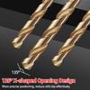 Twist Drill Bit Set 1/4” Hex Shank HSS Titanium Coated Drill Bits Wood Plastic Hole Opener 1.5-6.5mm Woodworking Power Tools