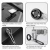 Out Front Bike Mount Aluminum Alloy Bracket with Replaceable Bike Computer Base Adjustable Integrated Out Front Bicycle Mount for Garmin Edge