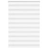 VidaXL Store Zèbre Blanc 95x150 Cm Largeur Du Tissu 90,9 Cm Polyester, Store À Enrouleur Zébré, Store Zébré Pour Fenêtre, 4014754