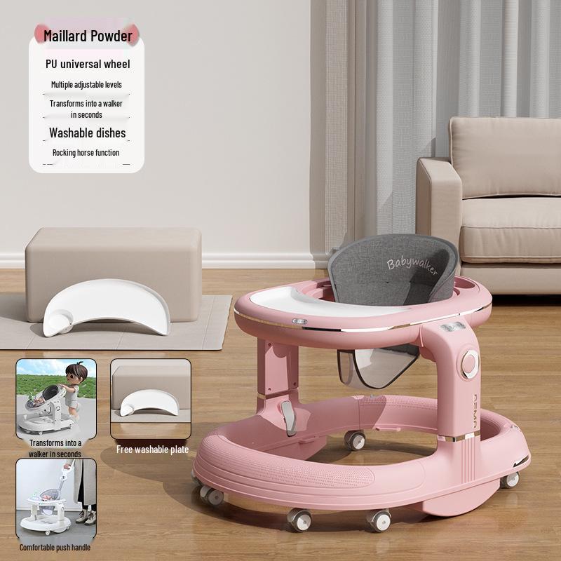 Multifunctional Baby Walker: Anti-Tip, O-Leg Prevention, Push-Assisted Learning for Boys and Girls