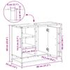 Bathroom Cabinet with Door Reclaimed Wood Look 80 x 33 x 60 cm Engineered Wood
