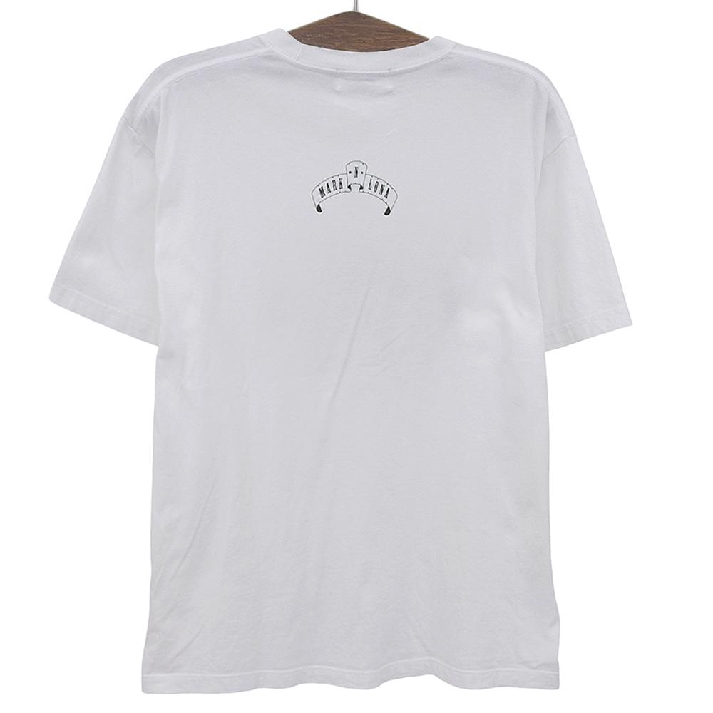 MARK&LONA Golf & Roses Tee, Men's, White, Size 48, MLM-4A-AA33 Tops 48 whiteUsed