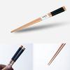 1 Pair Japanese Travel Portable Reusable Non-slip Wooden Chopsticks Tableware