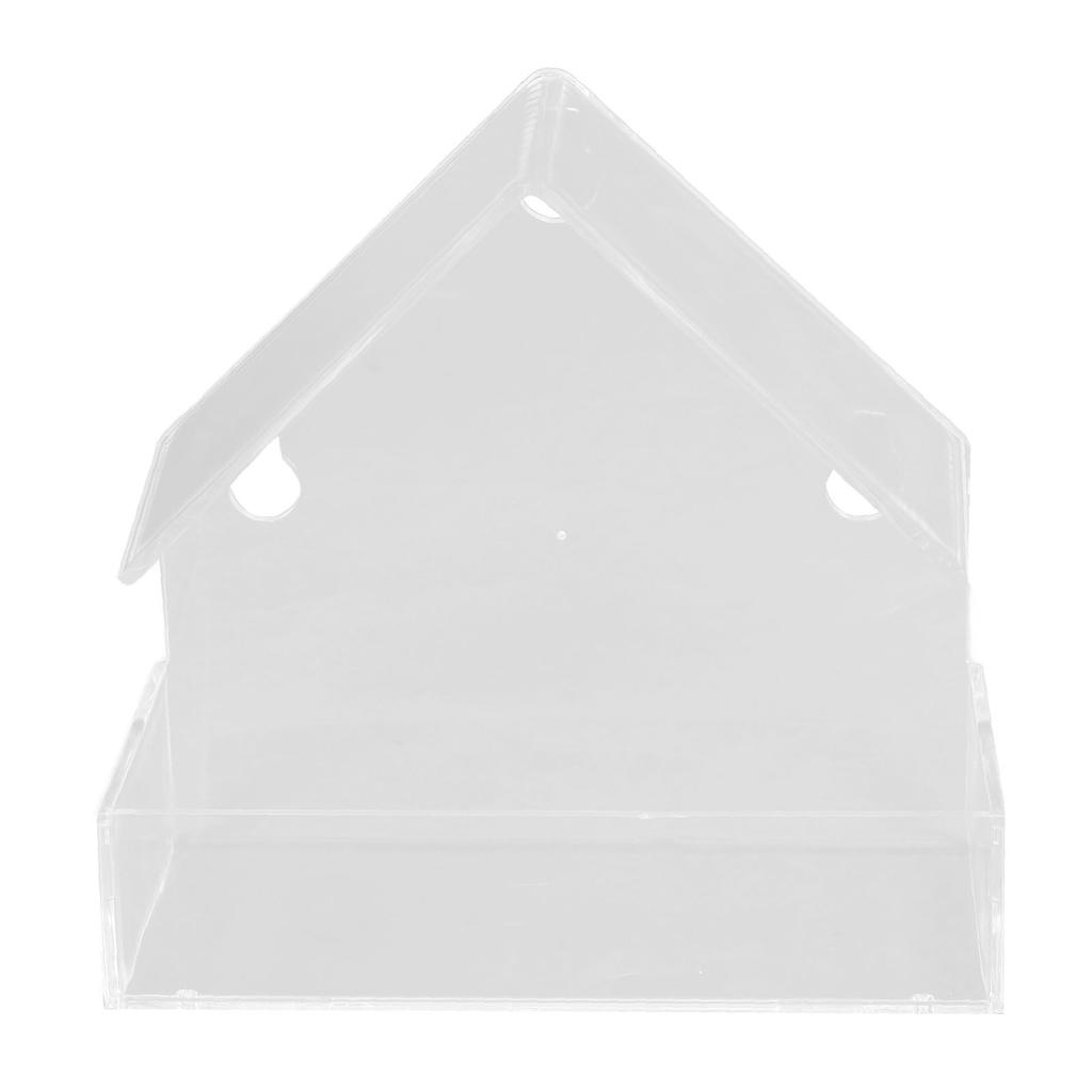Window Bird Feeder with Suction Cup Window Acrylic Bird Feeding House Tray for Farm Garden