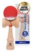 Modern Solid Color Kendama for Competition Use: Kendama with Matte Finish, Two-Tone, 7 Colors, Mystical Solid Red [Heart Beat's]
