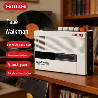 Aiwa Retro Portable Bluetooth Cassette Player & Radio CN Plug (adapter Included)