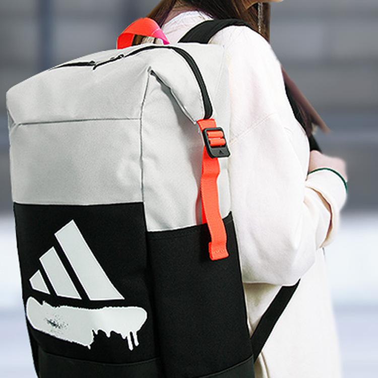 adidas 4Cmte Bp Gfx Training Large Capacity Sports Backpack Men Backpacks Black White FM6890