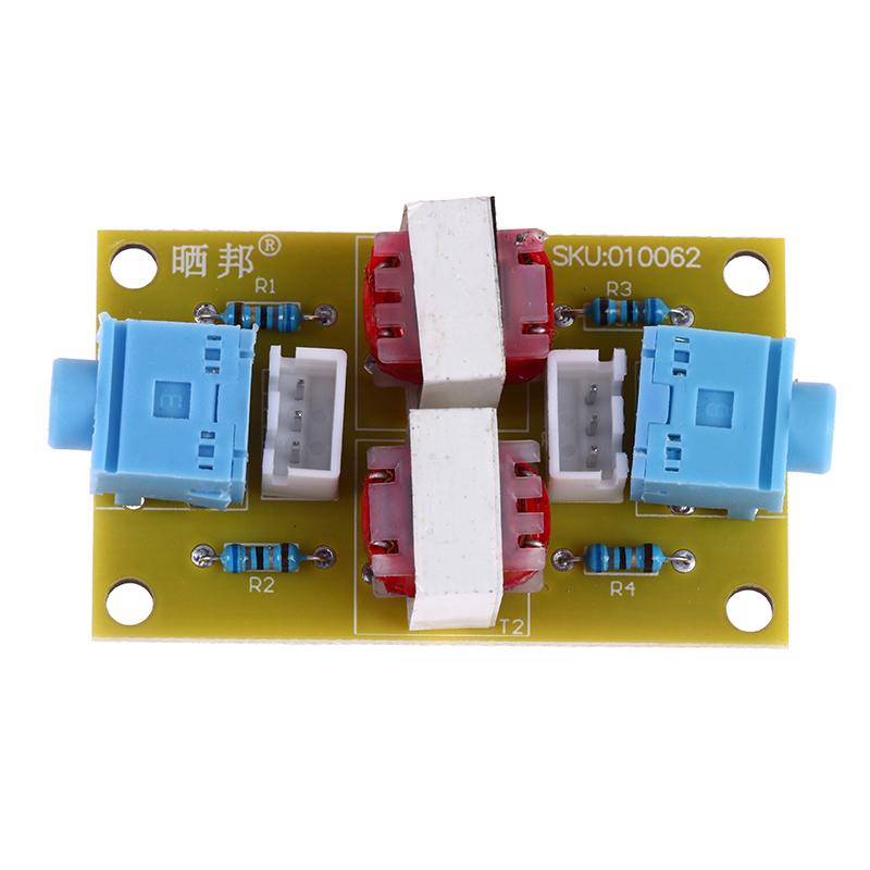 2 Styles Optional Audio Stereo Isolator Eliminate Current Sound Interference Filter Eliminator Ground Loop Suppressor Noise Isolation Moudle