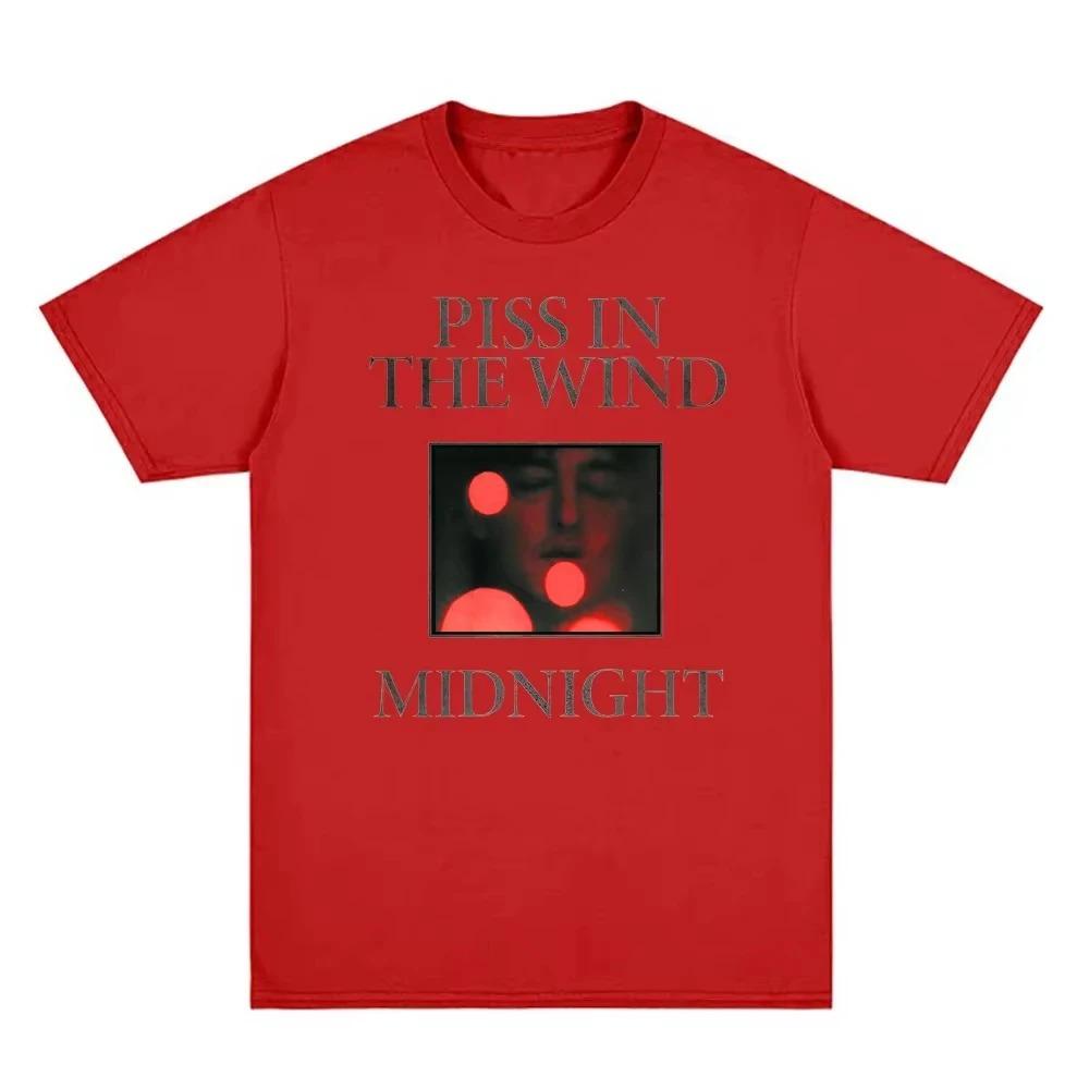 T-Shirt Album Piss in The Wind-MIDNIGHT Tee Baumwolle Hohe Qualität Harajuku T-Shirt Sommer Bequemes Shirt