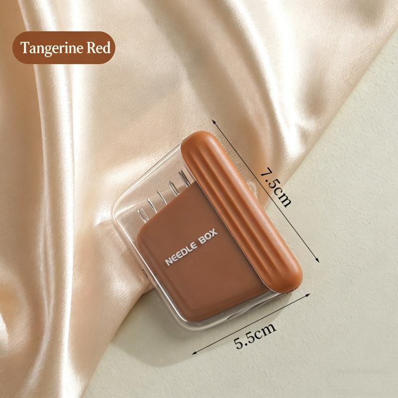 Magnetic Sewing Box Luxury Cream Wind Household High-Quality Home Sewing Artifact Finishing Sewing Kit Sewing Tools красный