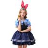 Halloween Rabbit Police Costume Girls Sweet Lolita Princess Dress Kids Stage Performance Outfit