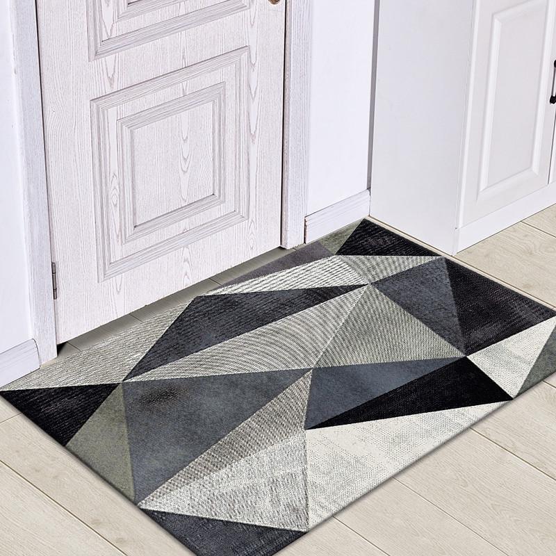 Nordic Light Luxury Non-Slip Entrance Mats - Machine Washable, Dirt-Resistant Floor and Door Carpets for Home.