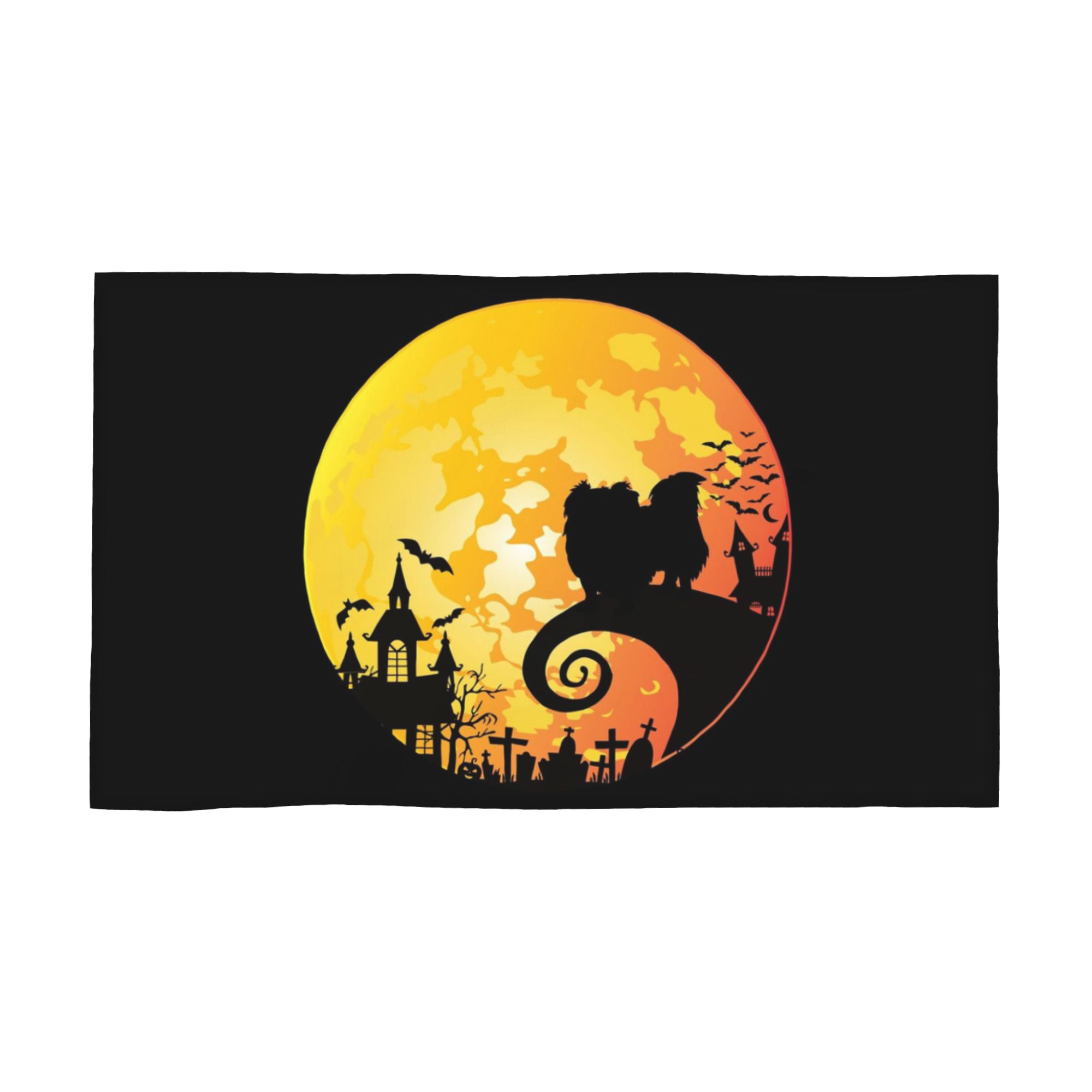 

Pekingese Dog And Moon Halloween Soft Face Towel Quick Dry Pool Bath Cotton Towels Absorbent Quick W30*H60(CM)
