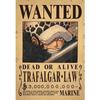 Postere din hârtie kraft One Piece Luffy 1,5 miliarde Bounty Wanted Poster Autocolante de perete anime vintage
