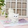 New Cute Simulation Kitten Animal Cat Decoration Gift Home Car Ornament Crafts Plush Figurine Miniature Christmas Party Model