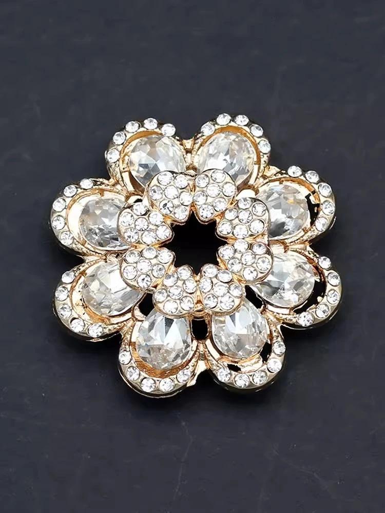 1pcs Metal Buttons For Women White Shirts Decorative Clothing Diy Crafts Supplies Garments Sewing Accessories