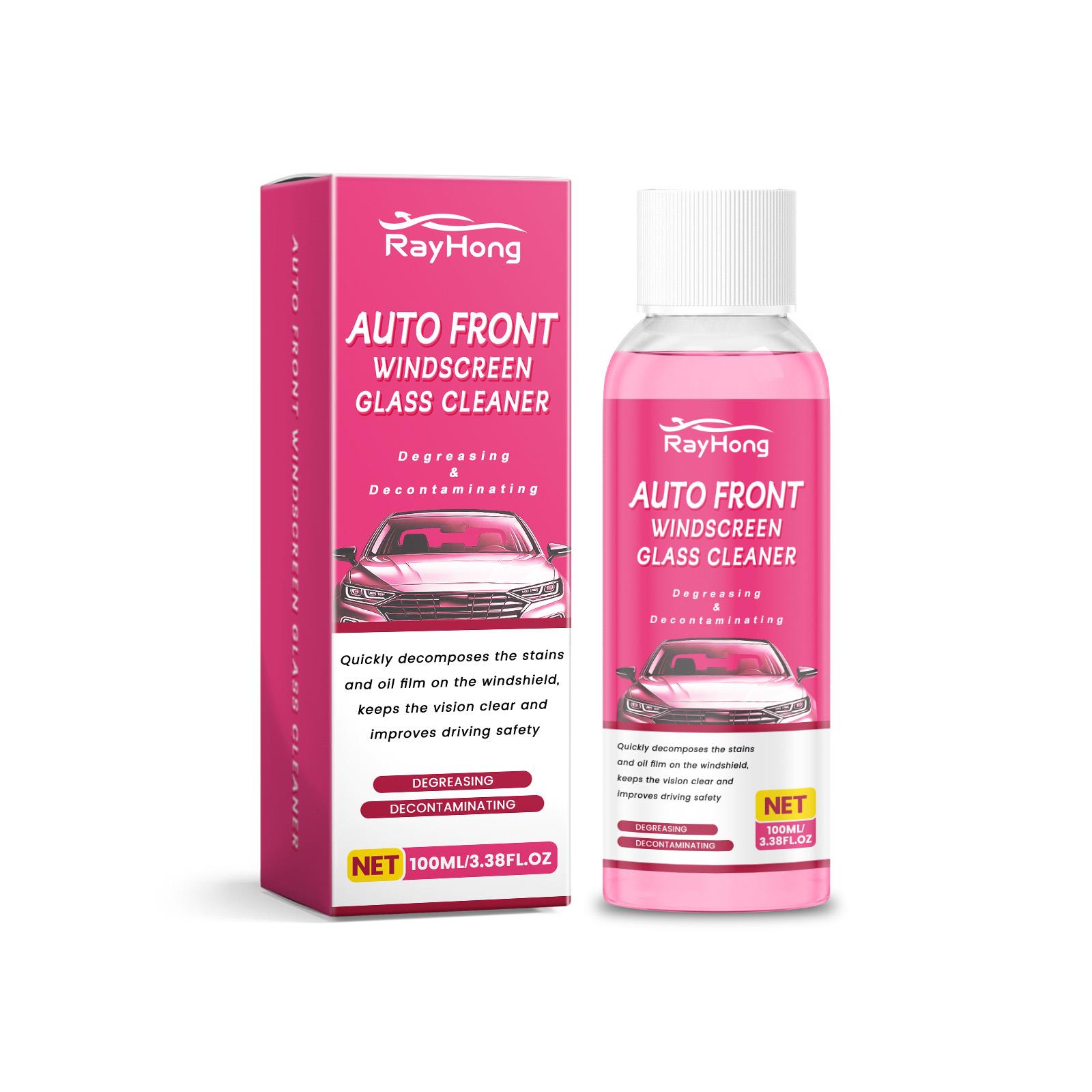RAYHONG Car Glass Cleaner - Remove Oil Film, Stains & Fog | Ensure Clear Vision for Your Vehicle 100ml