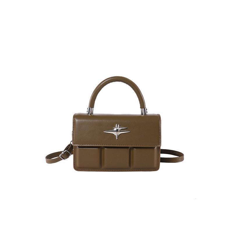 Material Pu Shoulder Crossbody Bag Underarm Bag Handbag Large Women Capacity коричневый