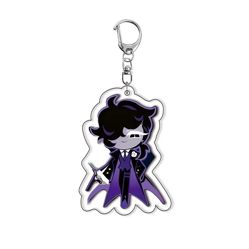 New Game Cookie Running Acrylic Fun Keychain Shadow Milk Pure Vanilla Cookie Pendant Keyrings Fans Gifts Bag Hanging Accessories