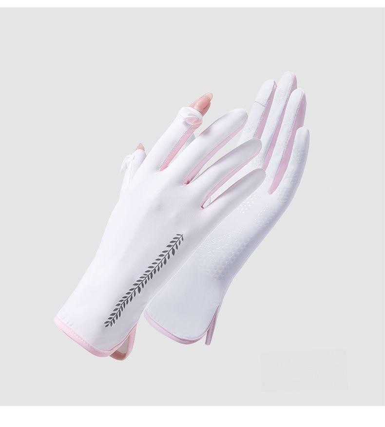 Summer Sunscreen Gloves For Women Thin Breathable Uv Protection With Touch Screen Functionality For Outdoor Cycling And Driving