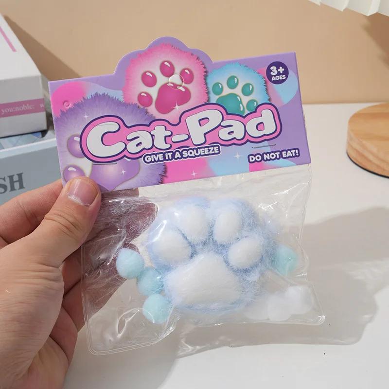 

Мягкие игрушки для детей Kawaii Fury Cartoon Squeeze Toys для снятия стресса Sweet Kitten Paw Squeeze Toys Creative Design Plush Squeeze Toys