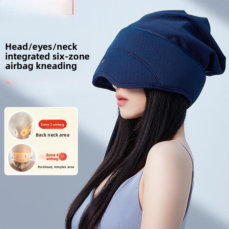 Must Enter Value Head Massage Instrument Electric Eye Neck Sleeping Instrument Hot Compress Head Eye Neck Integrated Gift