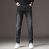 2024 Spring And Autumn New Versatile Jeans Men'S Loose Straight Tube Trendy Brand Business Elastic Casual Pants