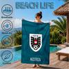 Asciugamano da Spiaggia Emblema Calcio Austria, Asciugatura Rapida, Facile da Curare, Adatto Sia per il Fitness che per le Vacanze al Mare, Essenziale Sportivo