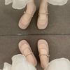 With Skirt Soft-soled Single Shoes Women's 2025 New French Temperament Mary Jane Women's Shoes Ballet Shallow Mouth Gentle Flats