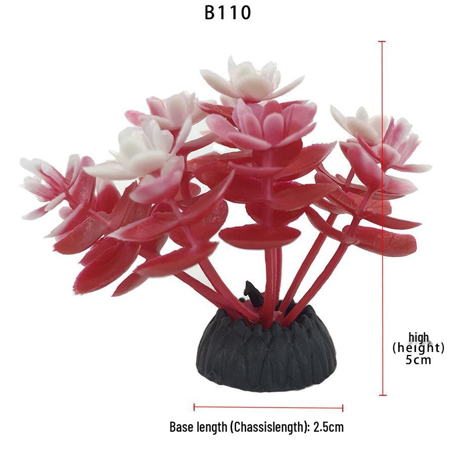 Aquatic Plant Mini Landscape: Fish Tank Simulation with Seaweed and Succulents