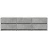TV Stand with LED Lighting Concrete Grey 180 x 34 x 50 cm