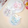 Pet cat scarf, ragdoll scarf, dog saliva scarf, double-sided dog floral scarf
